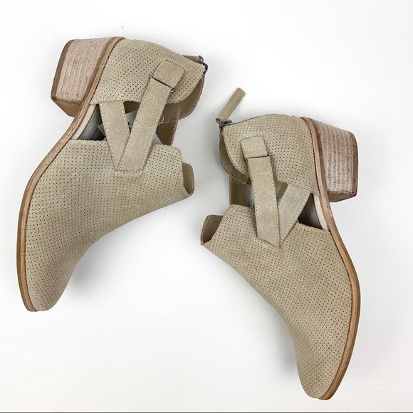 Dolce Vita Shoes - Dolce Vita Suede Perforated Ankle Booties